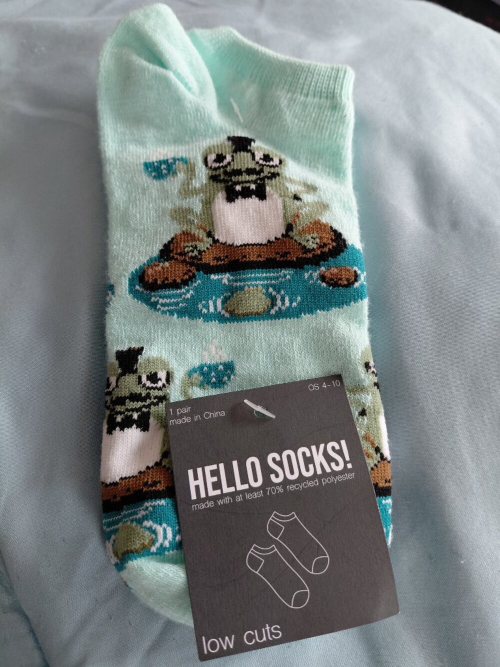 Colorful frog socks - Picture 1 of 3